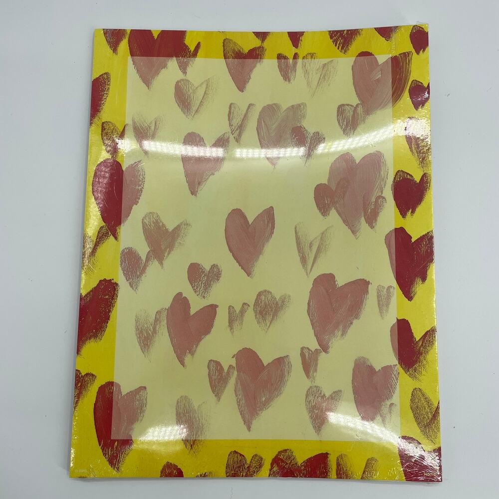 KINKO's Stationery Painted Hearts 25 Sheet Pack (Pack of 3 - 75 Sheets Total)